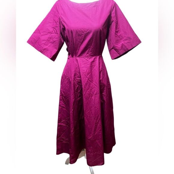 Derek Lam New York Cutout cotton Midi Dress - Picture 4 of 9